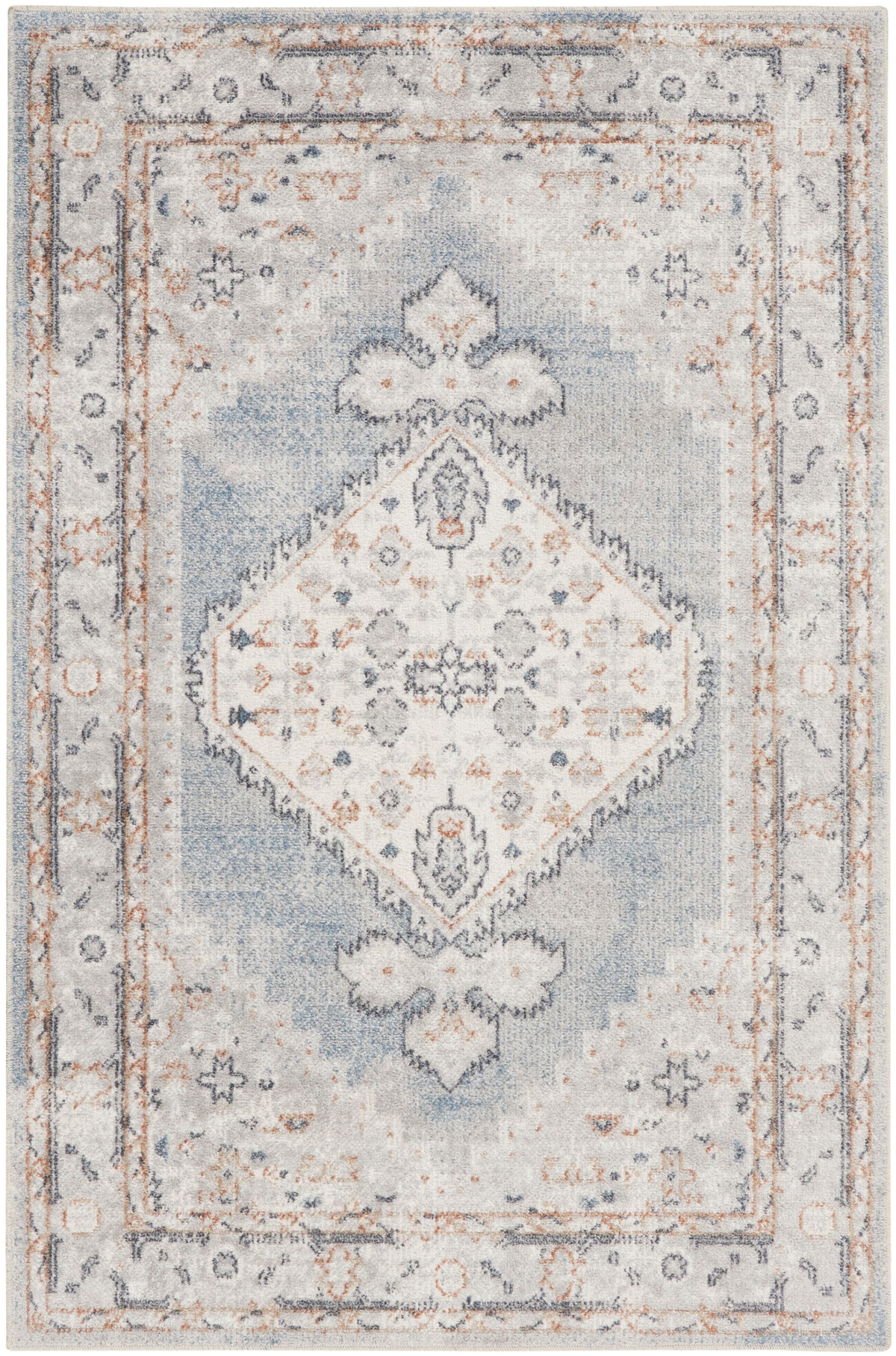 Astra Machine Washable ASW11 Light Blue Rug