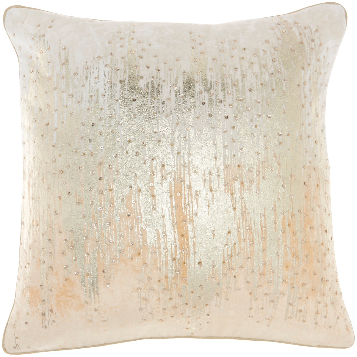 Sofia PN506 Beige 18" X 18" Throw Pillows