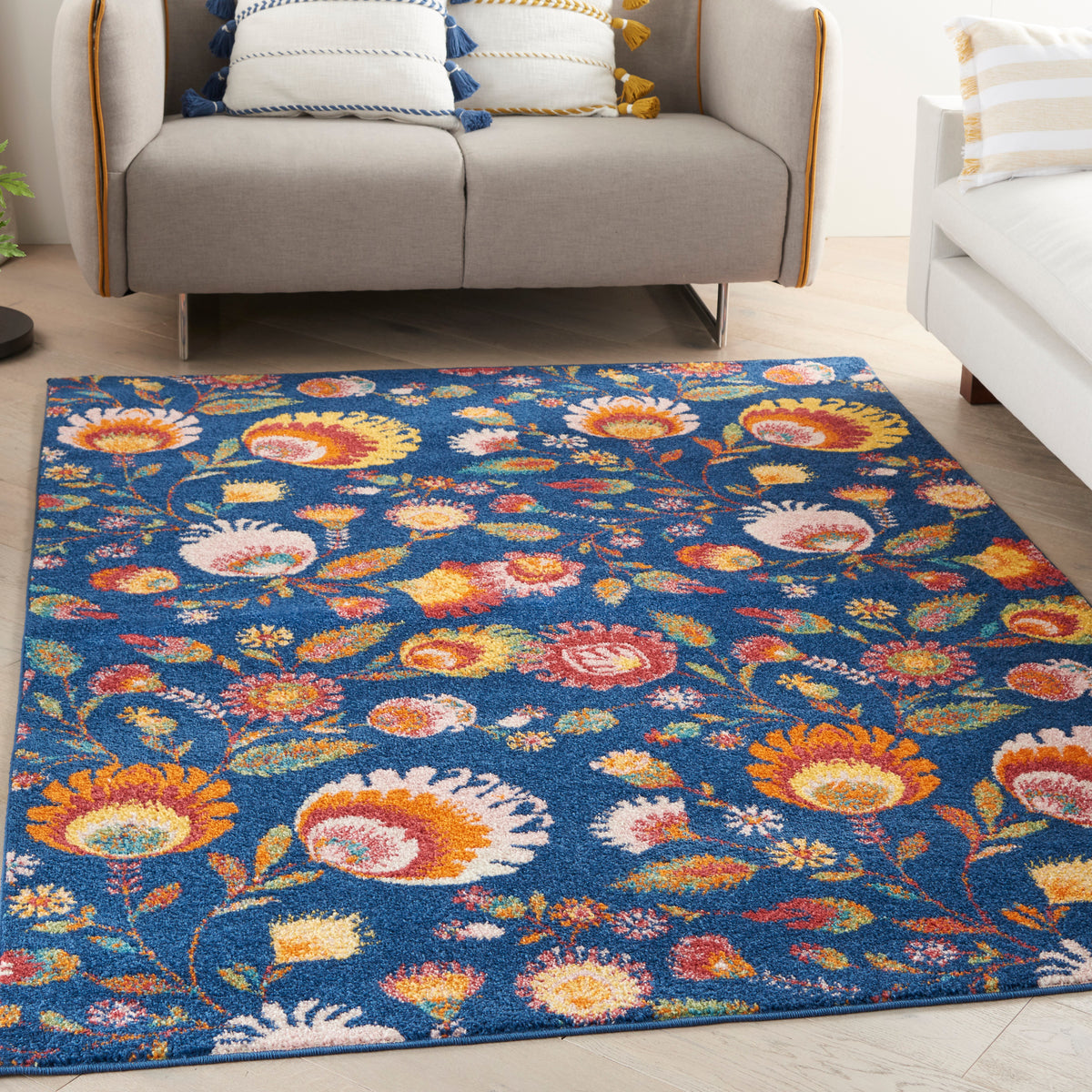 Allur ALR08 Navy Multicolor Rug