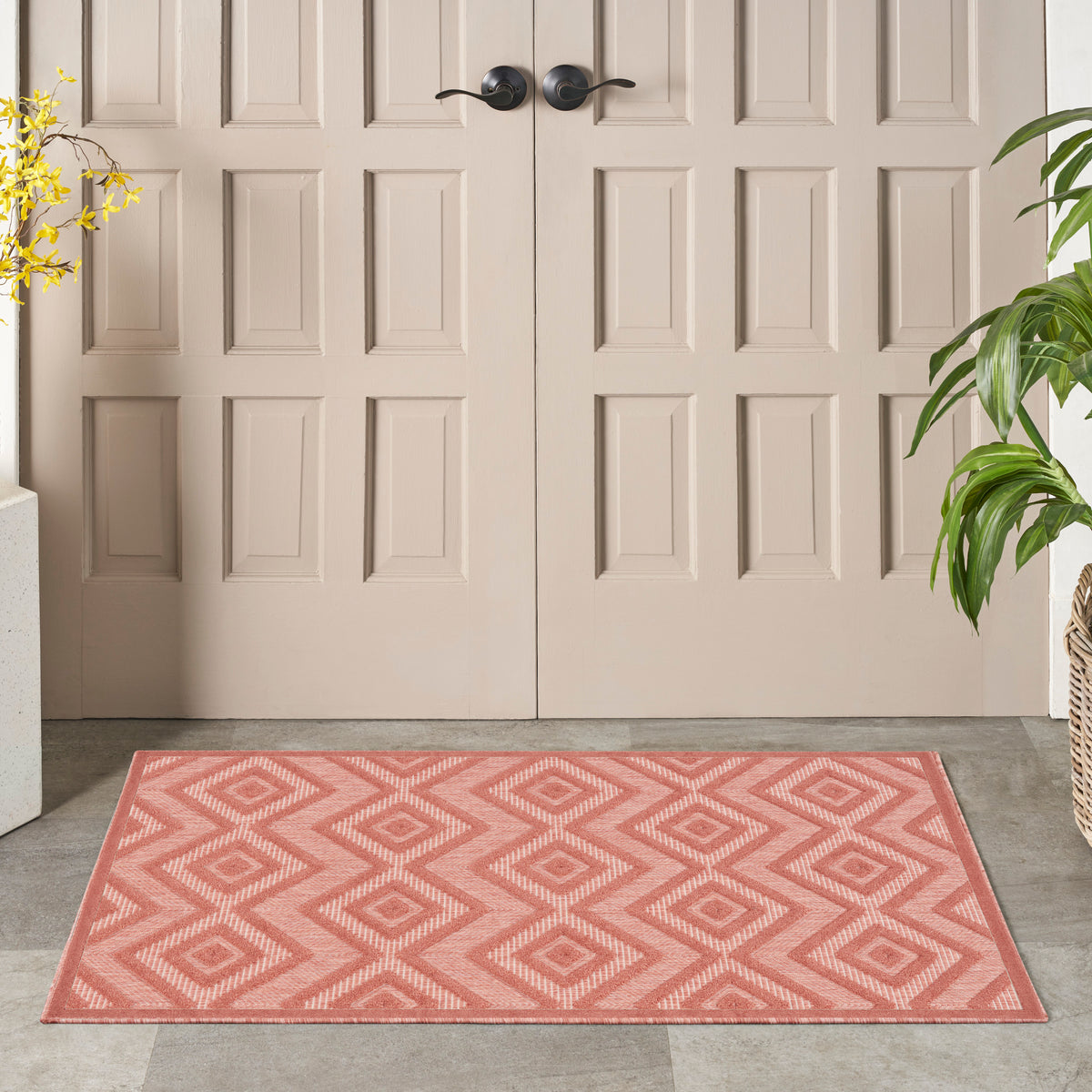 Versatile NRV01 Coral Orange Rug