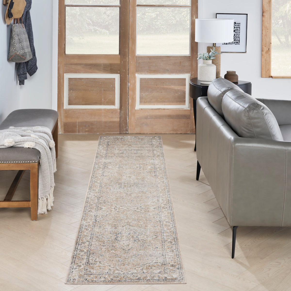 Astra Machine Washable ASW12 Beige Rug