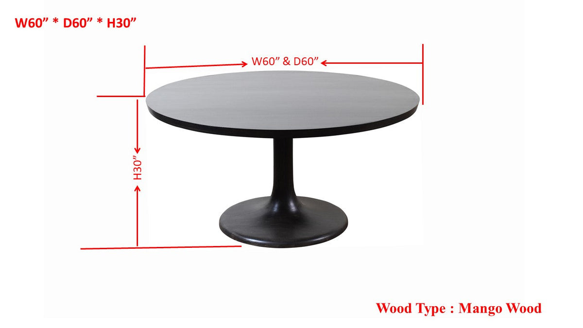 Delaney Dining Table 60'' (2PC T+B)