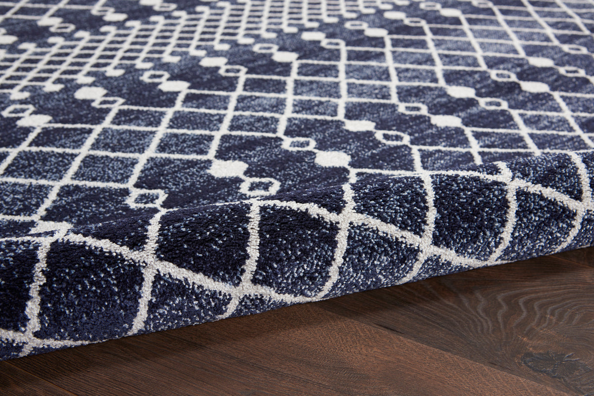 Palermo PMR03 Navy/Grey Rug