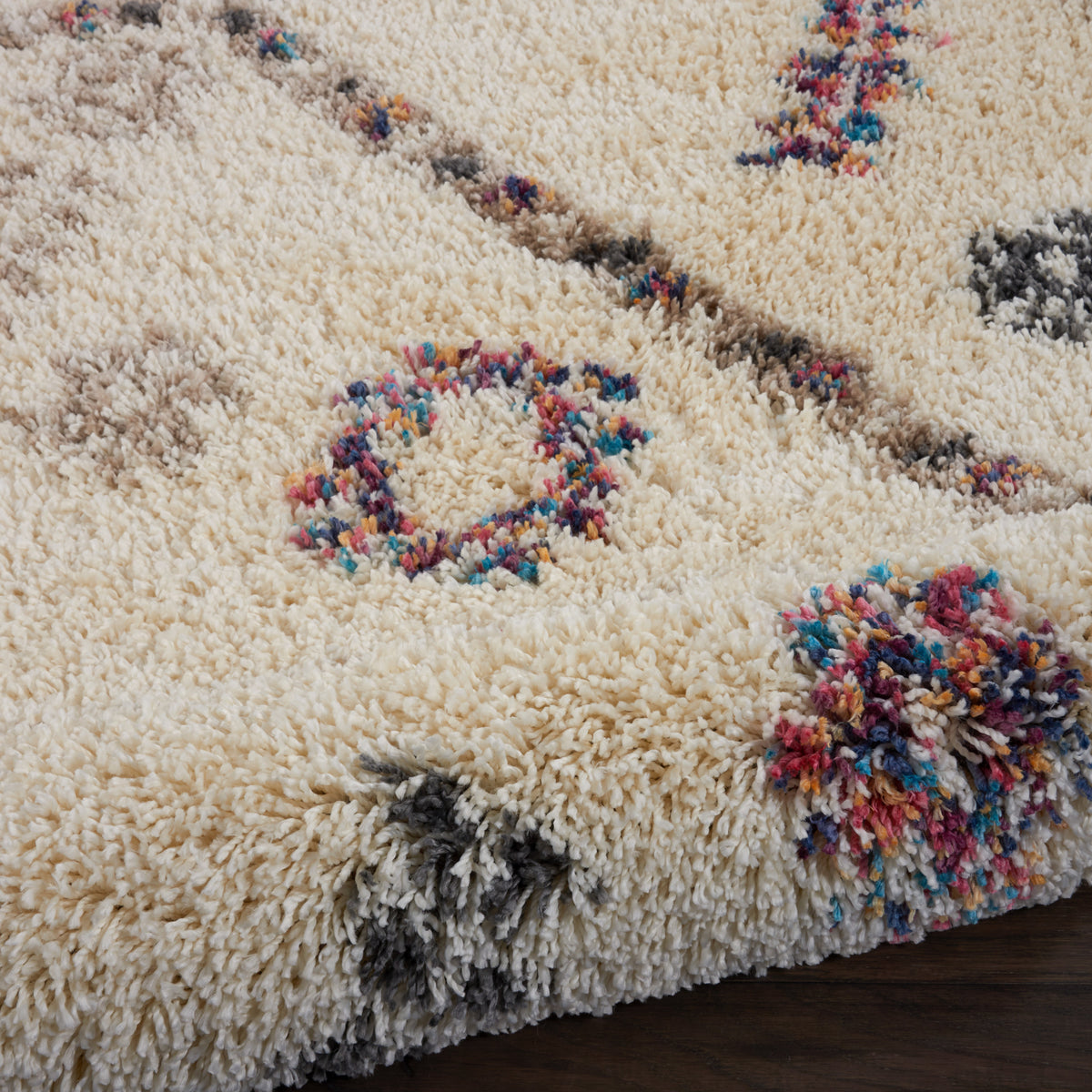 Denmark Shag DNK01 Ivory Rug