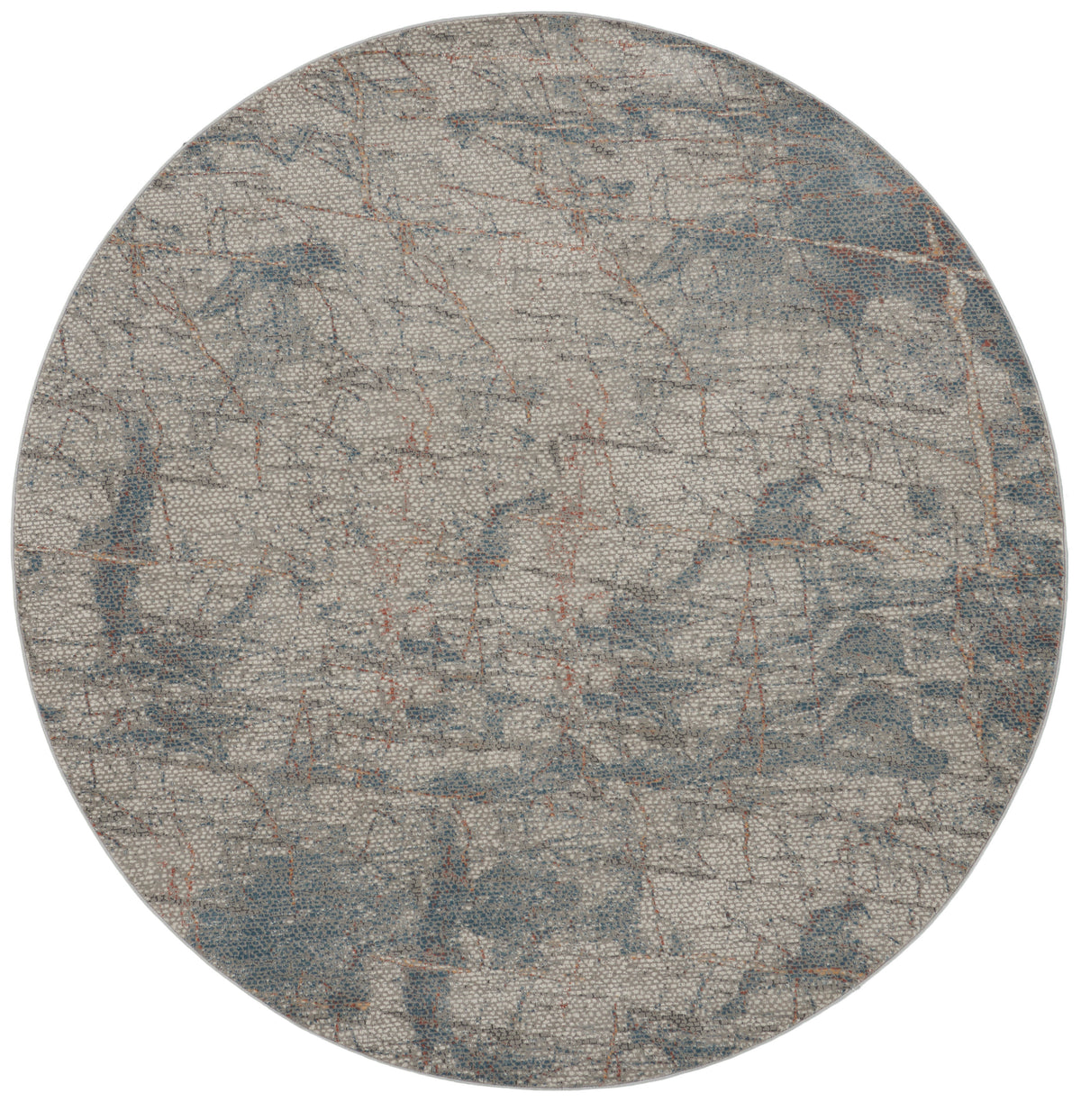 Rustic Textures RUS15 Light Grey Blue Rug