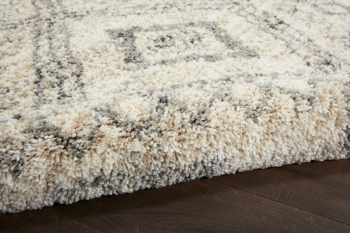 Oslo Shag OSL02 Ivory/Grey Rug