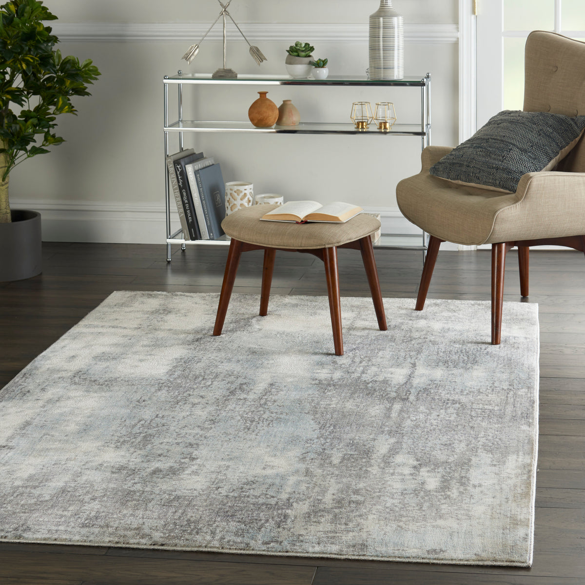 Etchings ETC02 Grey Light Blue Rug