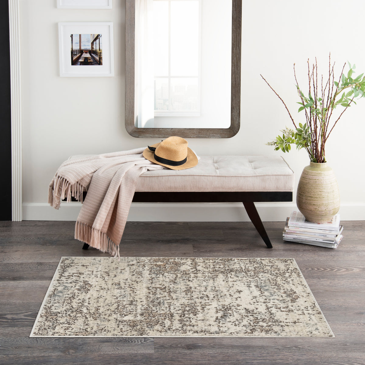 Quarry QUA17 Ivory Beige Rug