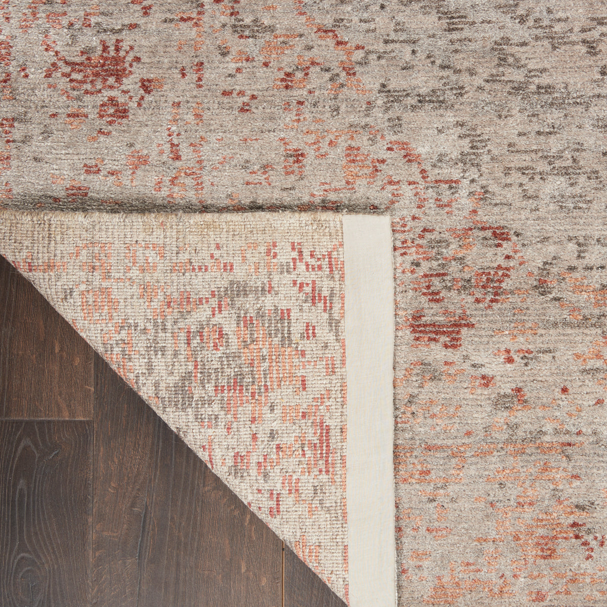 Lucent LCN07 Silver Red Rug