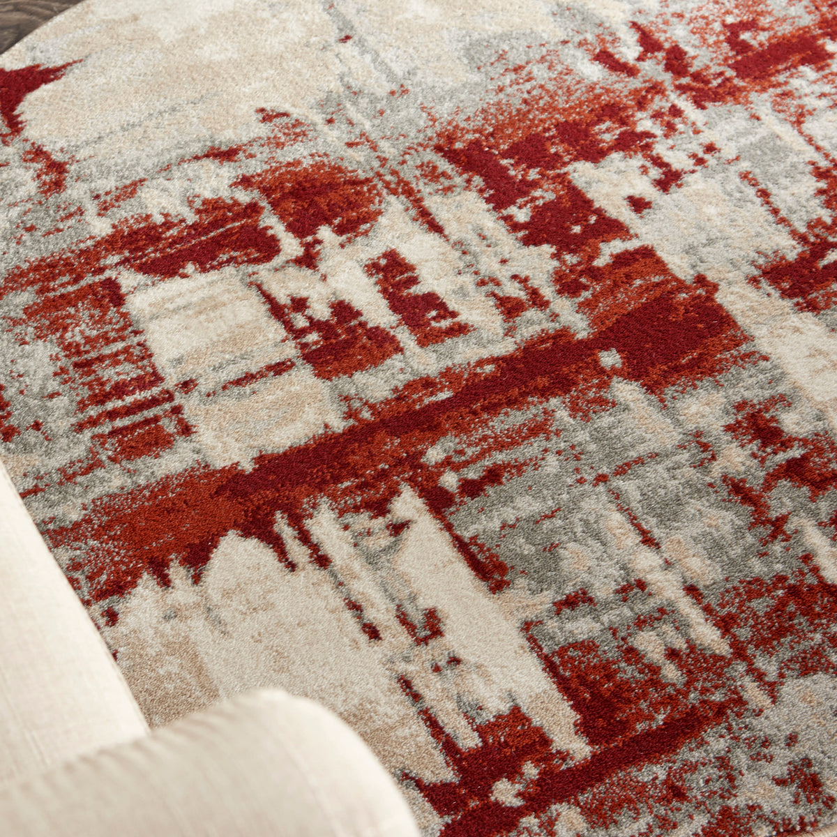 Maxell MAE14 Ivory/Red Rug