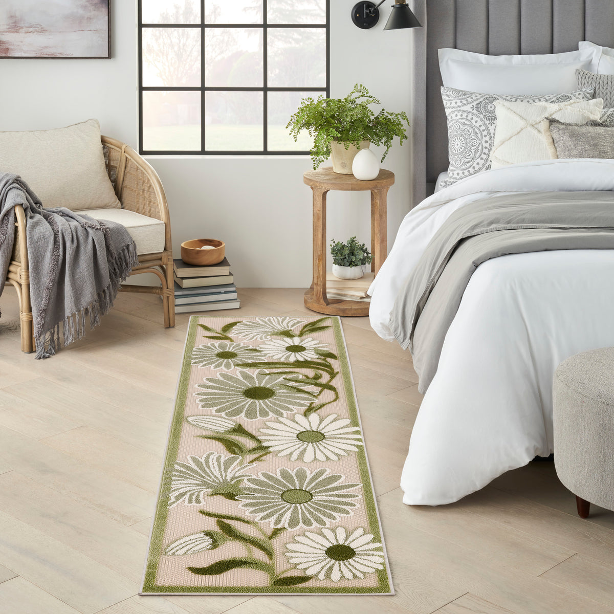 Aloha ALH33 Ivory Green Rug