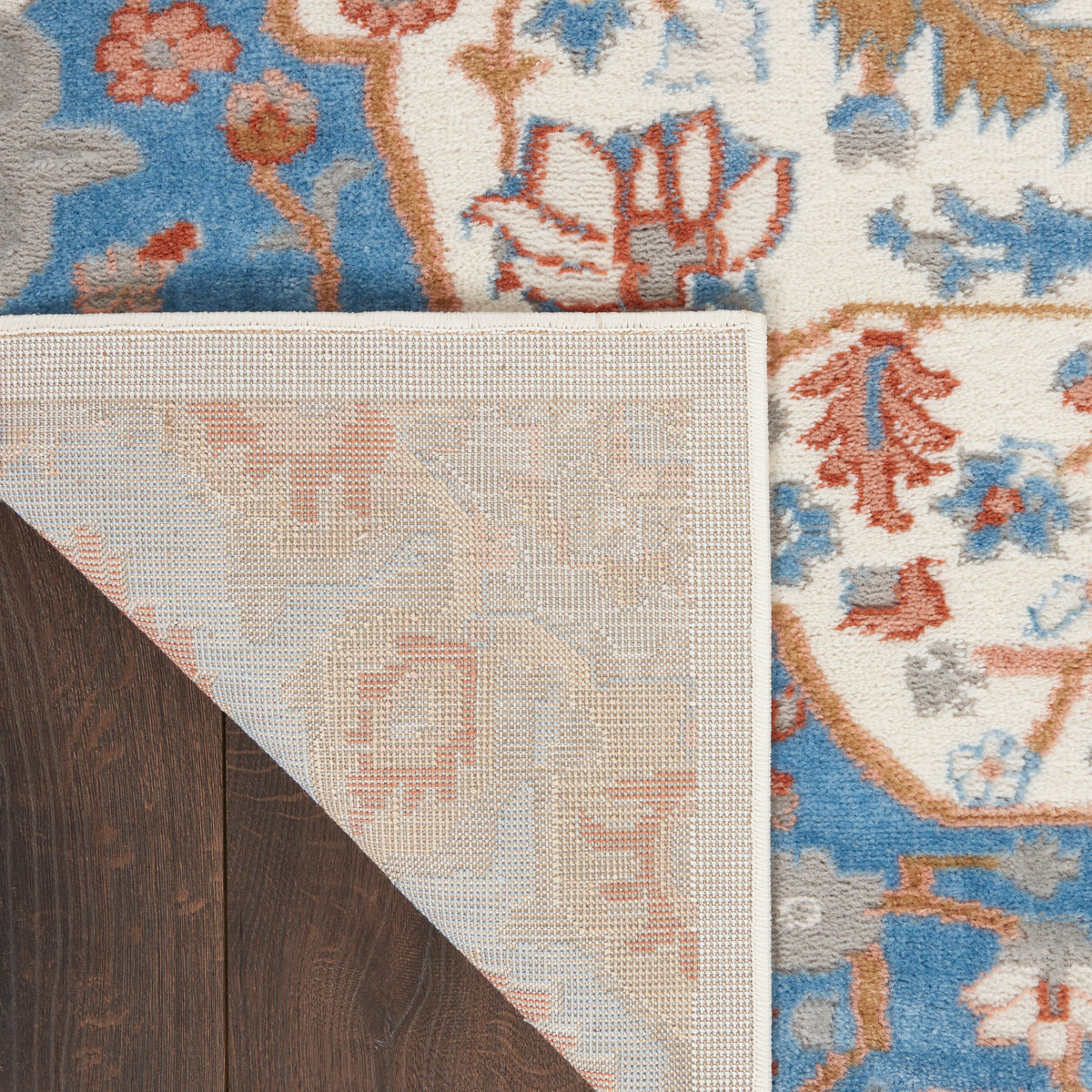Elation ETN09 Ivory Blue Rug