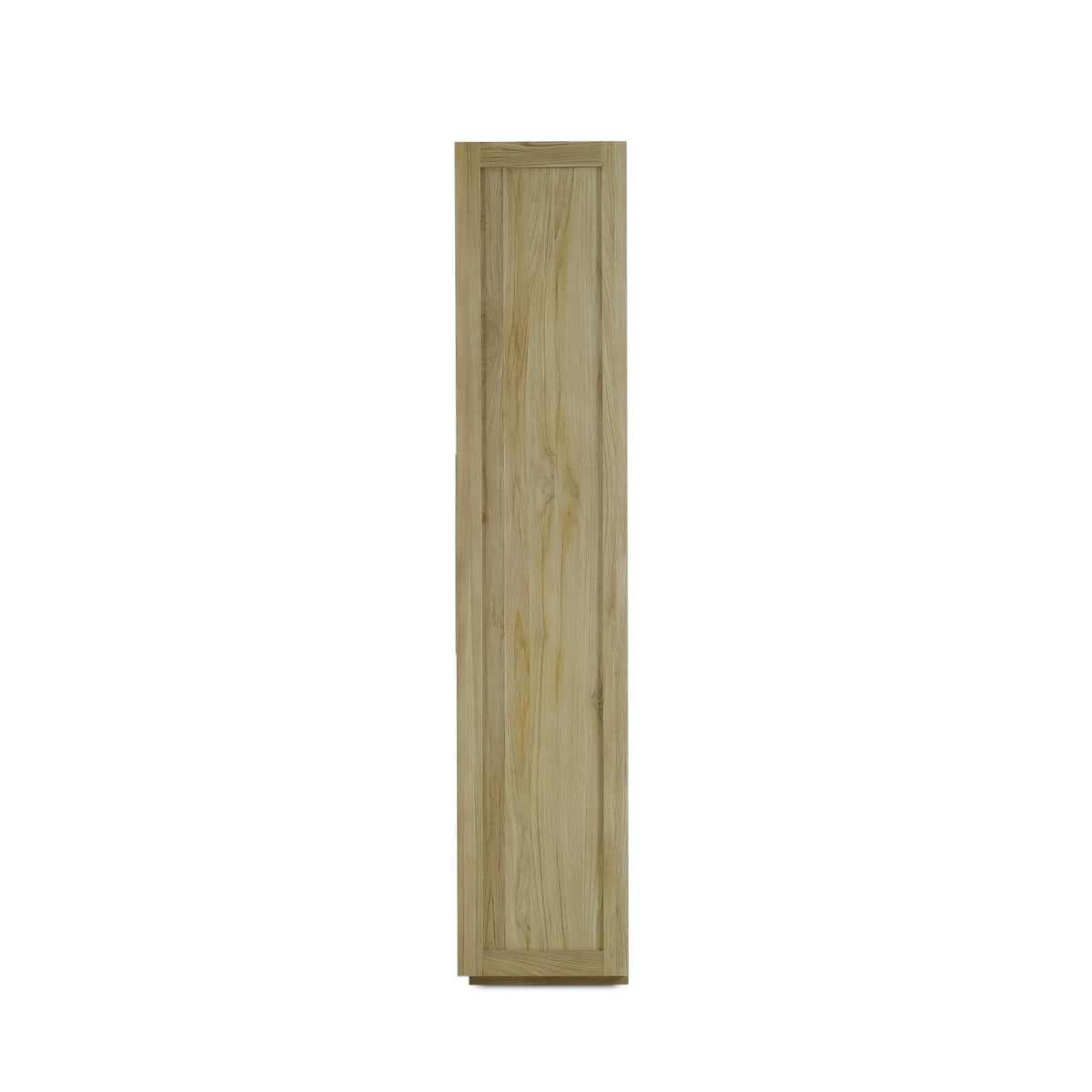 Tuscan Rustic Distressed Teak Display Cabinet in Teak Natural w/ Weathered Teak Distressing