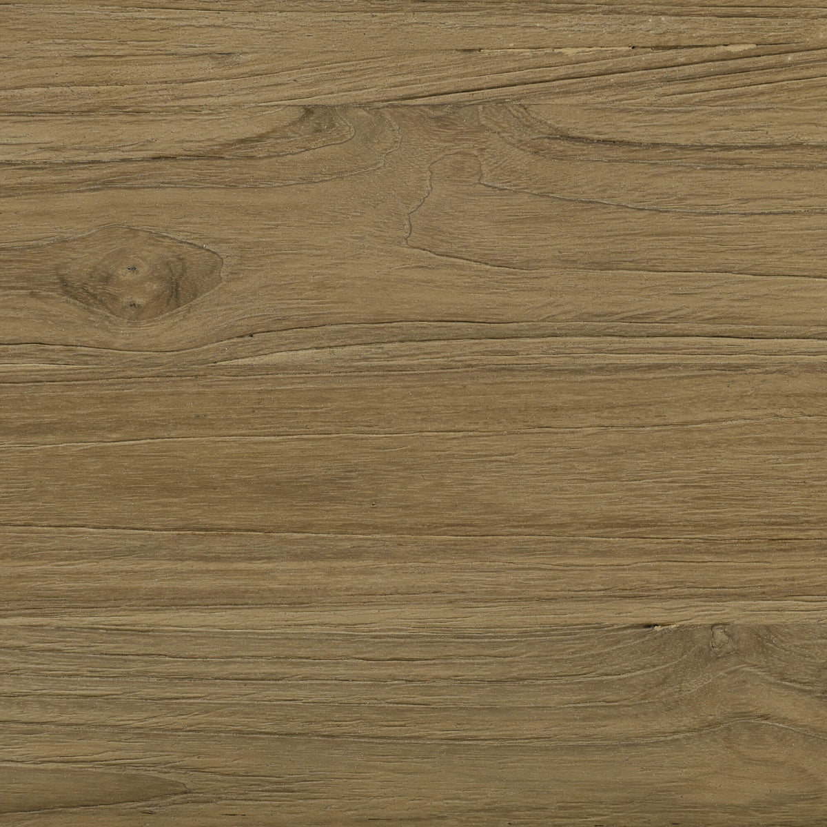 Tuscan Rustic Distressed Teak Stool in Teak Natural w/ Weathered Teak Distressing