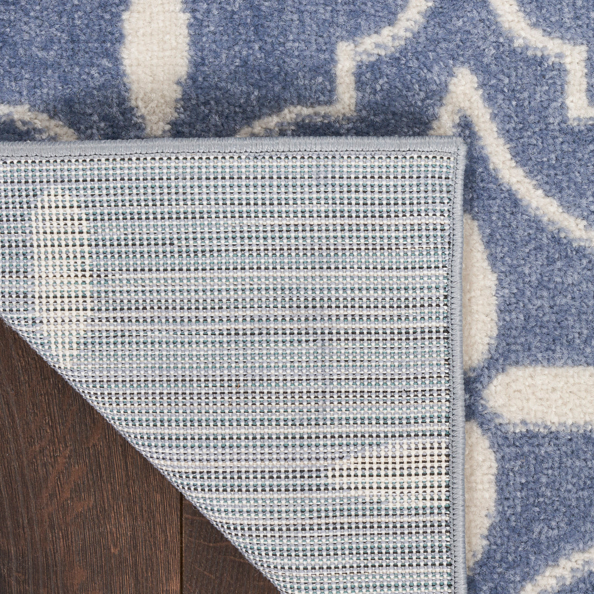 Nourison Essentials NRE04 Blue Ivory Rug