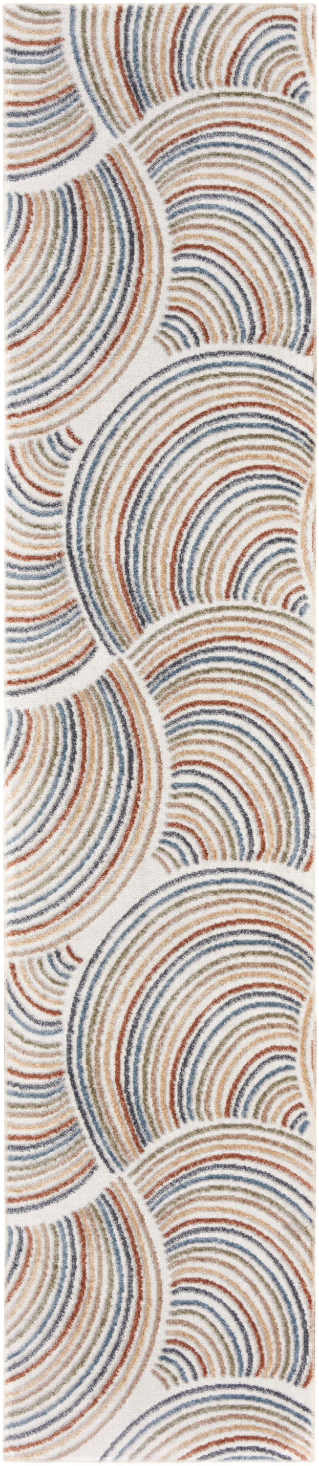 Astra Machine Washable ASW08 Ivory Multicolor Rug