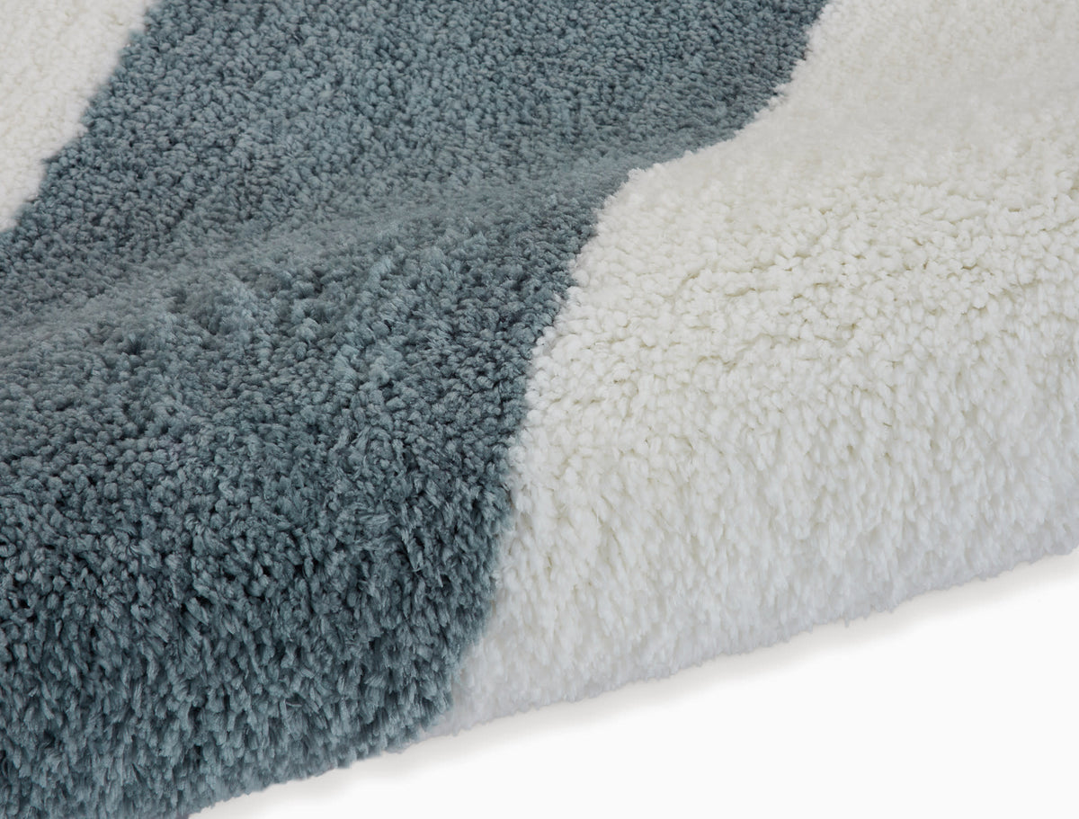 Chicago Shag CK722 White/Grey Rug