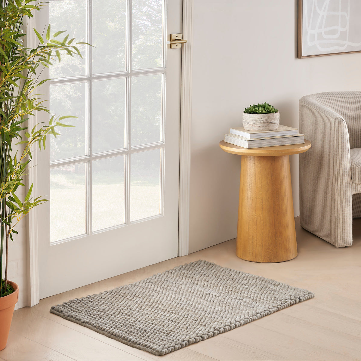 Pure Knots KNT01 Grey Rug