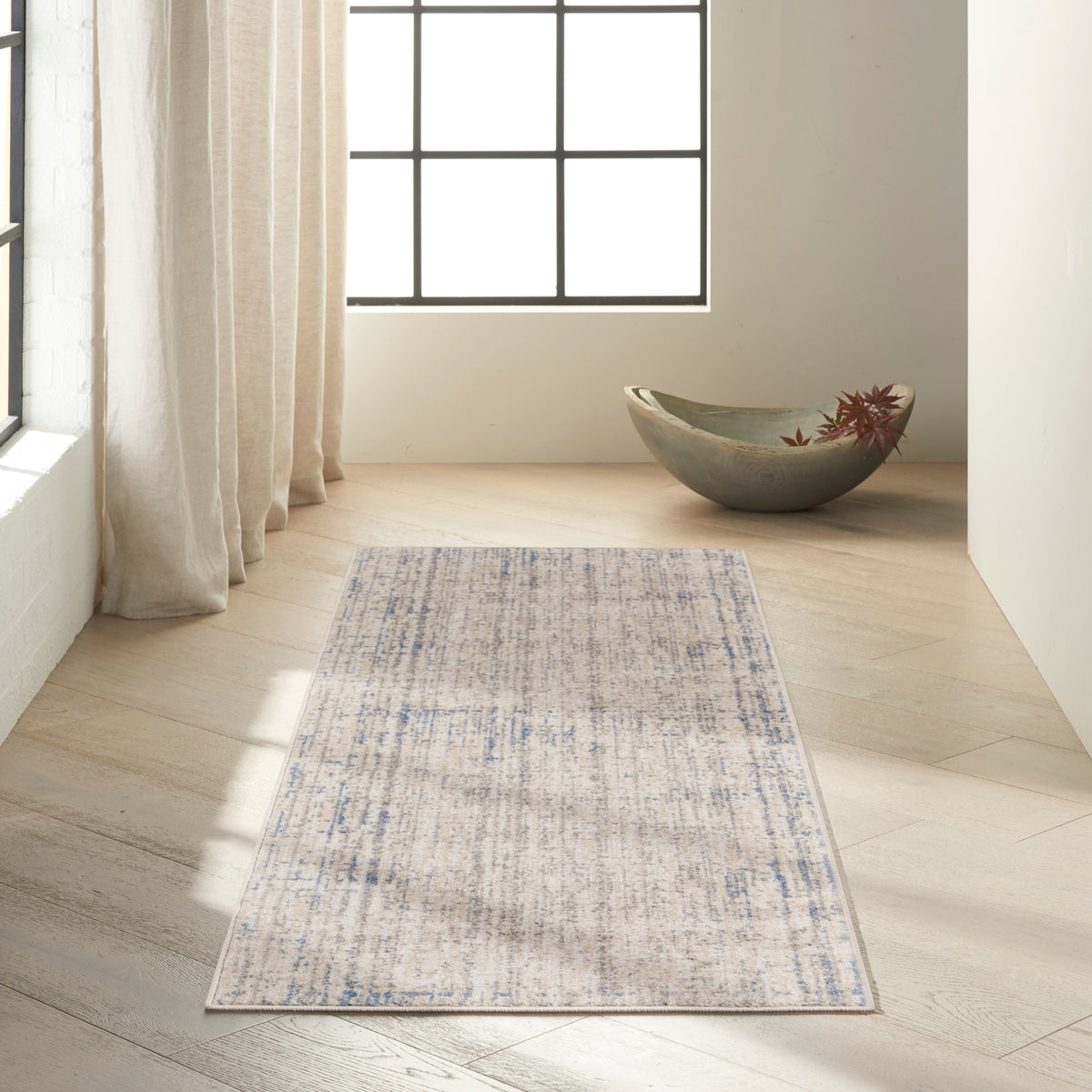 River Flow RFV04 Beige Grey Rug