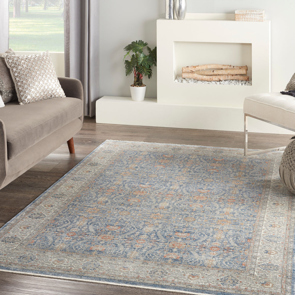 Starry Nights STN08 Light Blue Rug