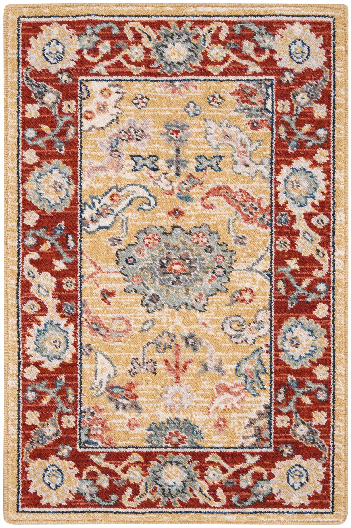Parisa PSA07 Gold Brick Rug