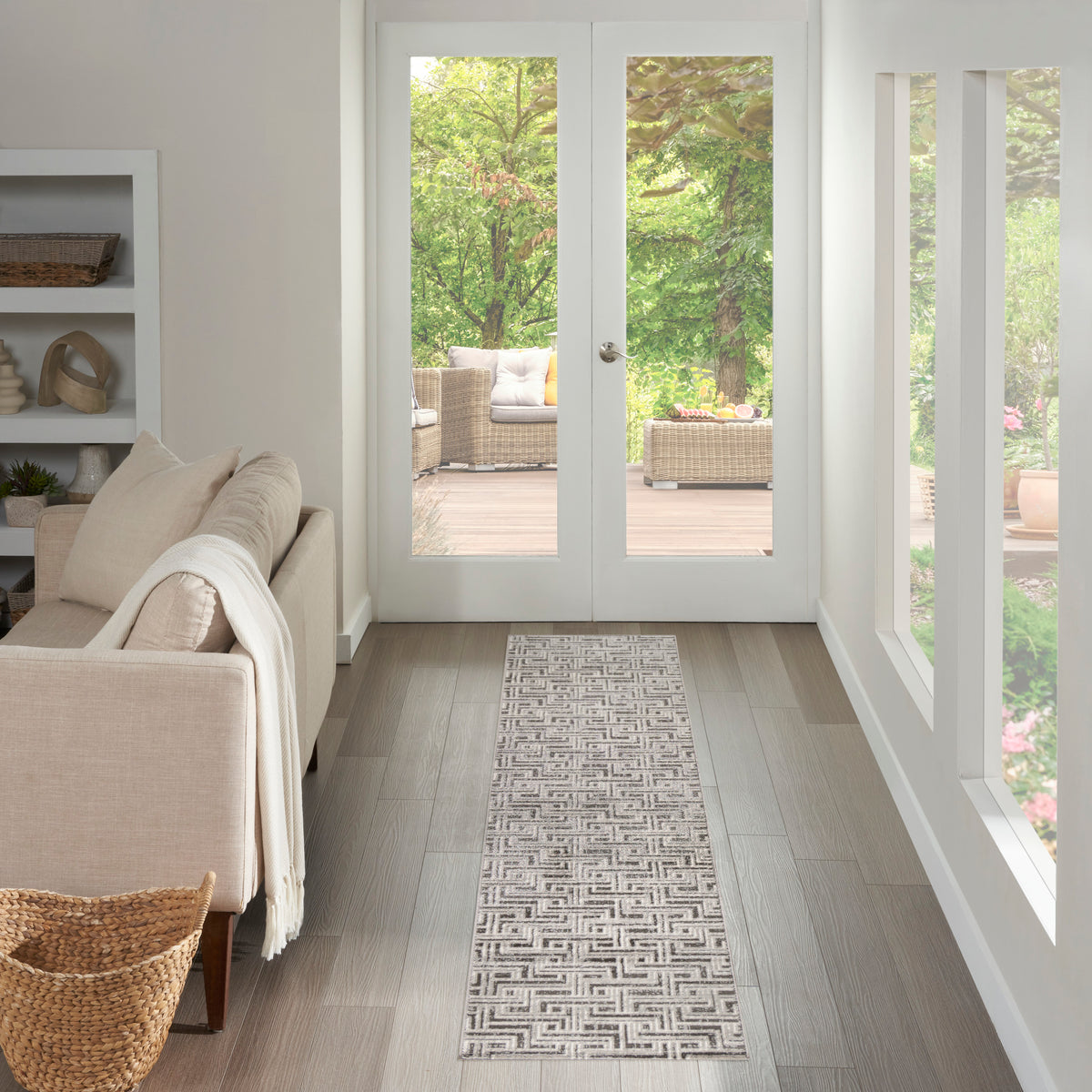 Serenity Home SRH04 Grey Ivory Rug