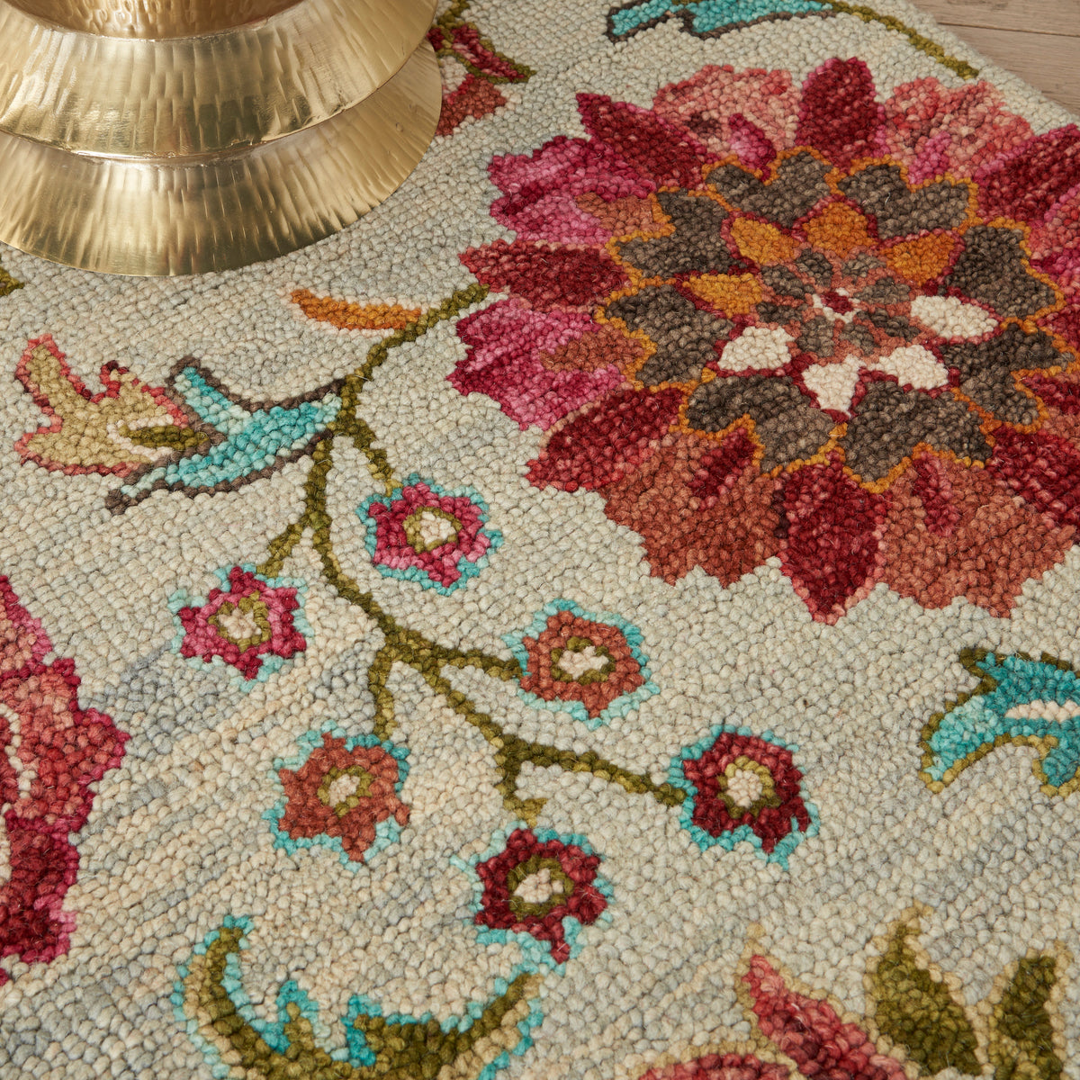 Bahari BAH04 Grey Multicolor Rug