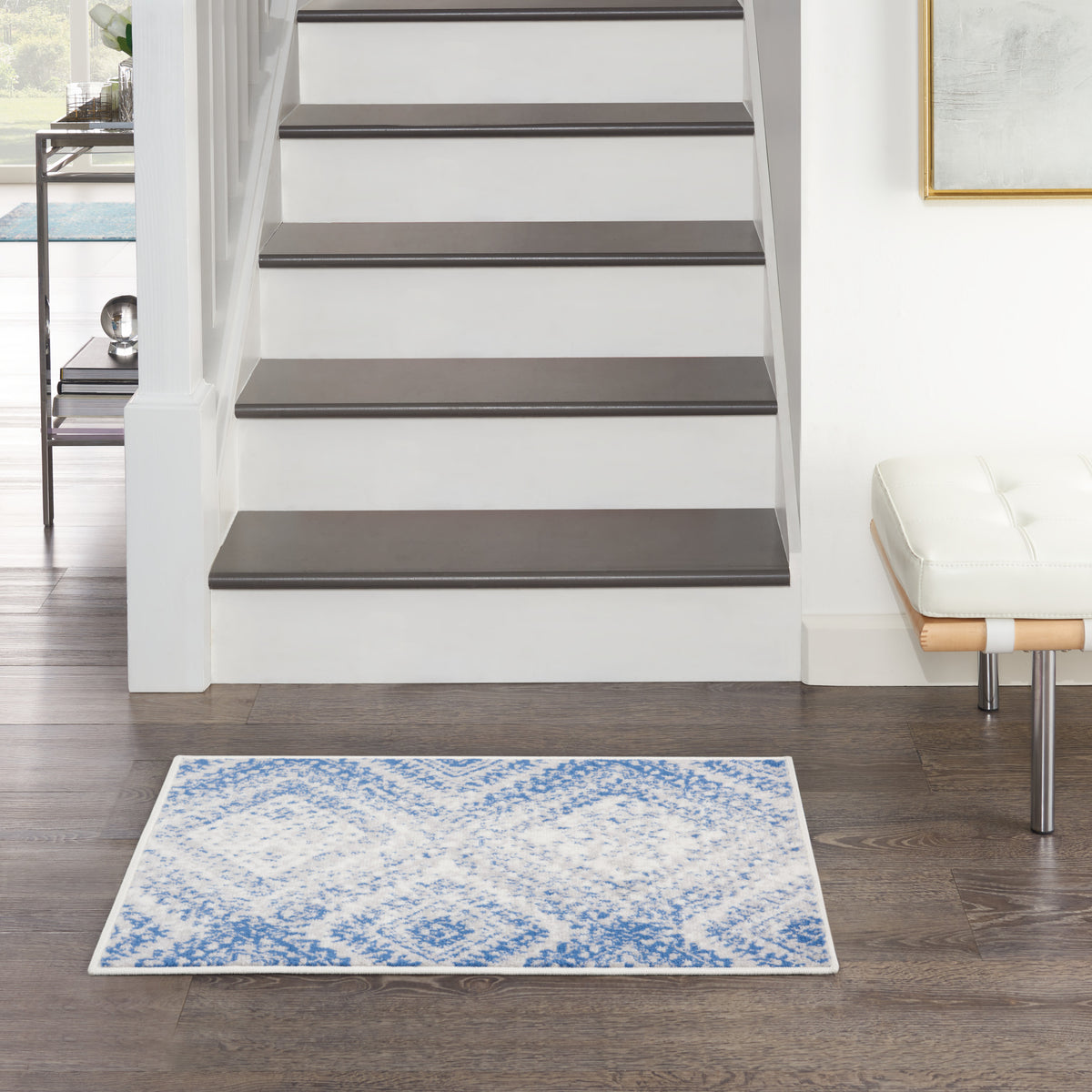 Whimsicle WHS17 Ivory Blue Rug
