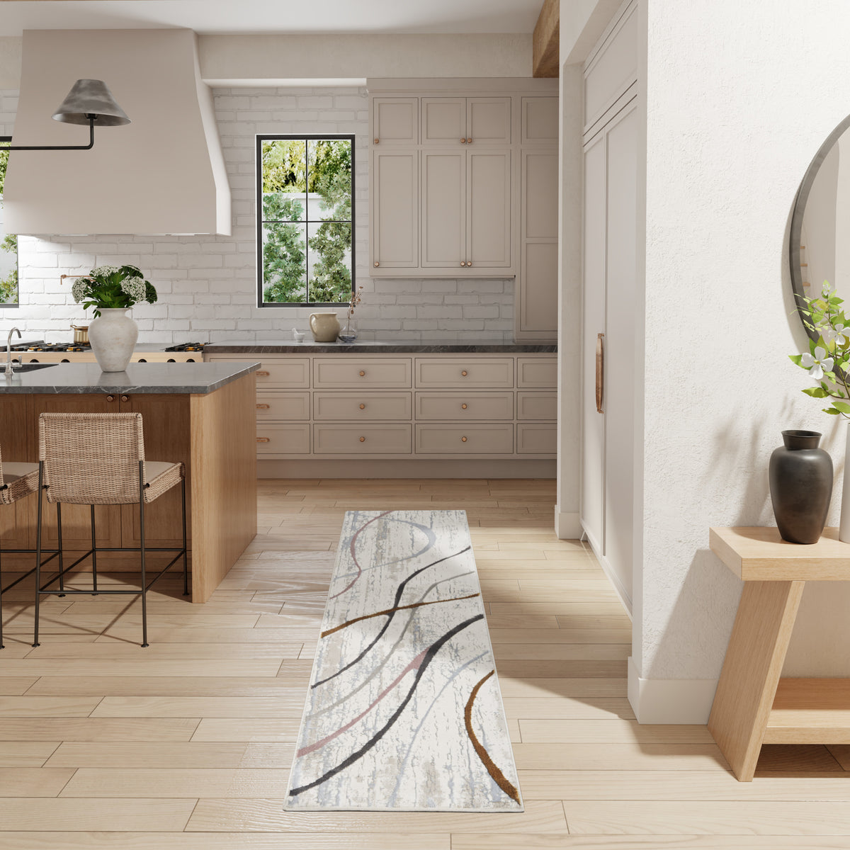 Glitz GLZ01 Ivory Multicolor Rug