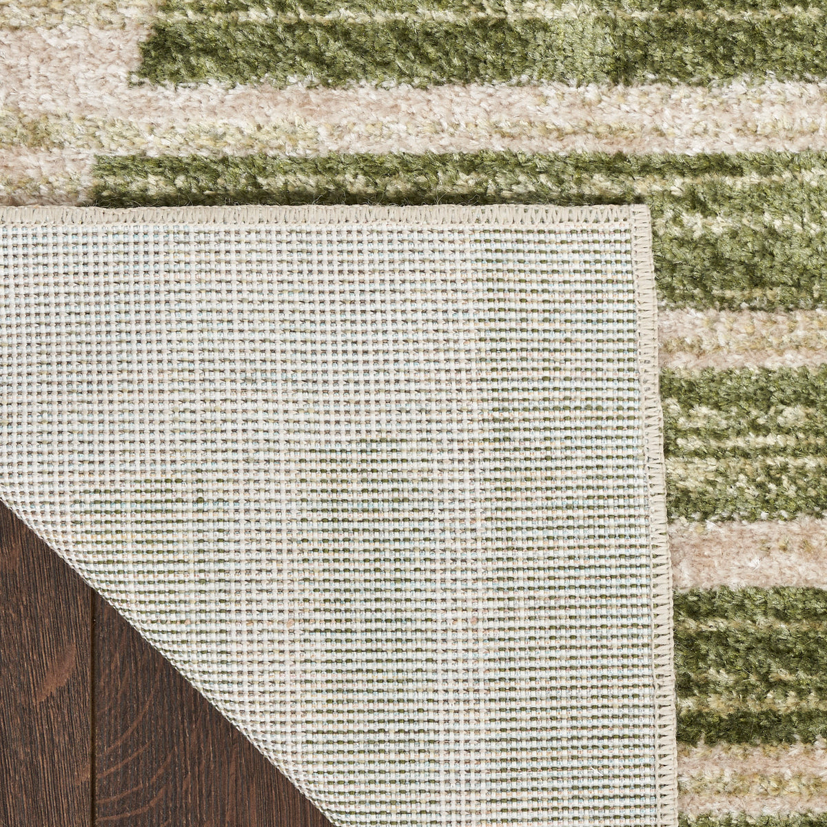 Astra Machine Washable ASW03 Ivory Olive Rug