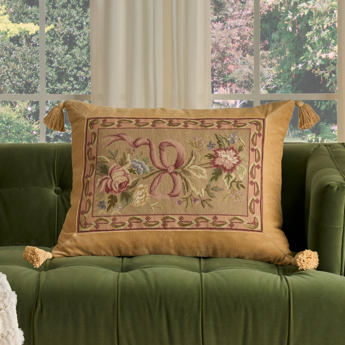 Vintage Pillow V8304 Taupe 19" x 25" Throw Pillows