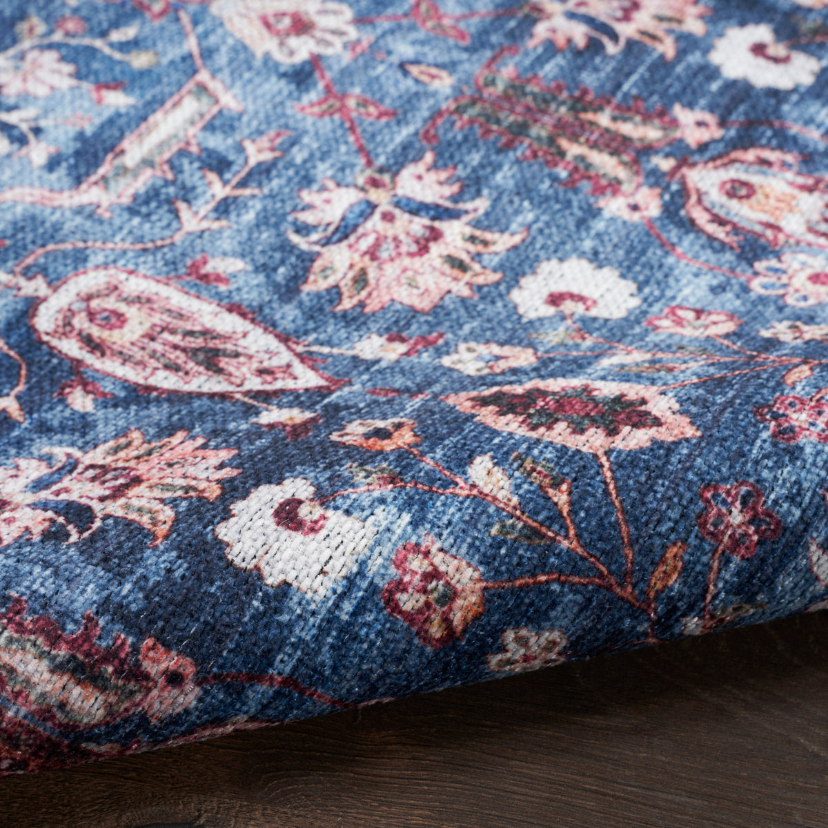 Grand Washables GRW06 Blue Brick Rug