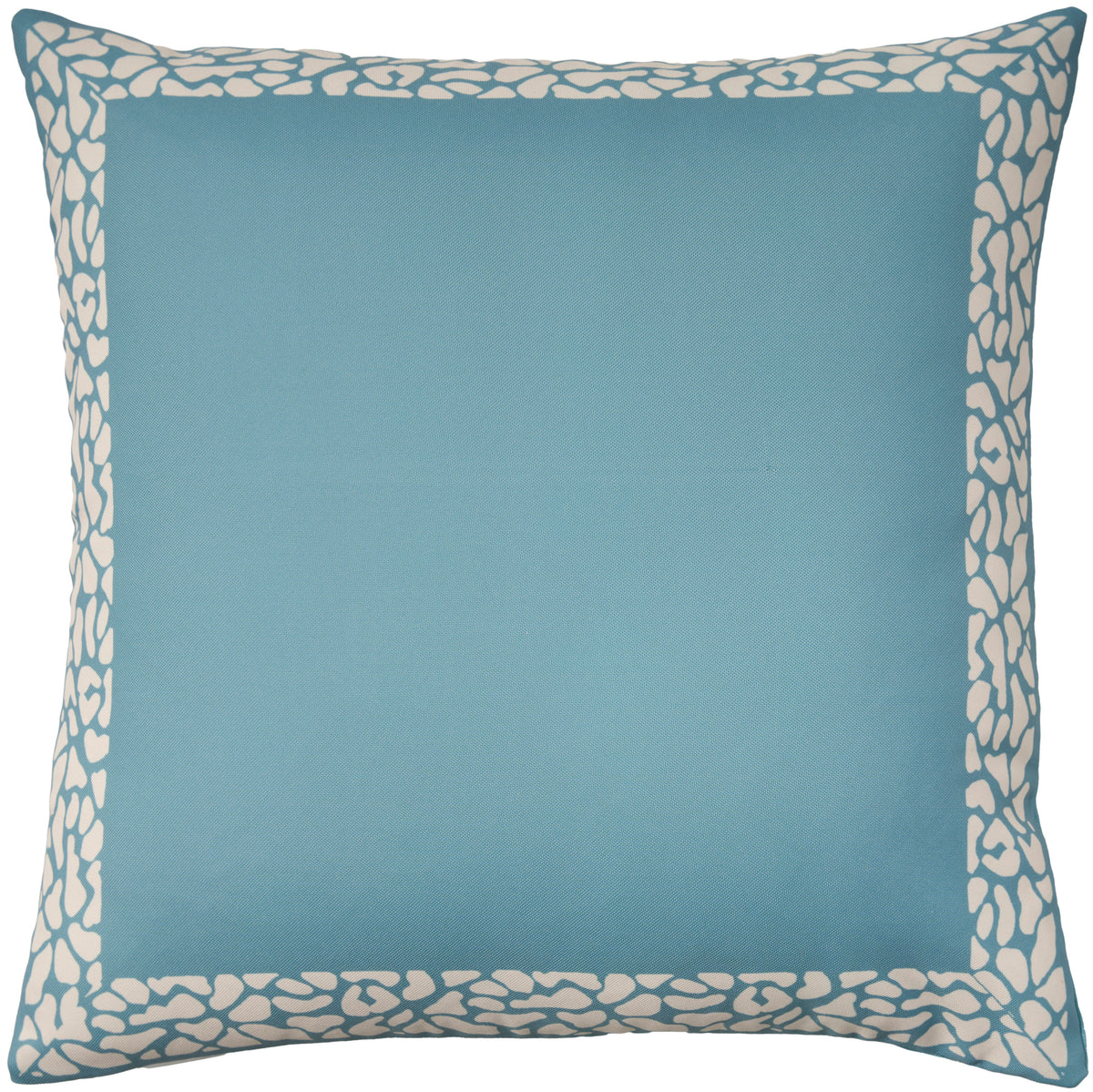Outdoor Pillows VJ370 Turquoise 18" x 18" Throw Pillows