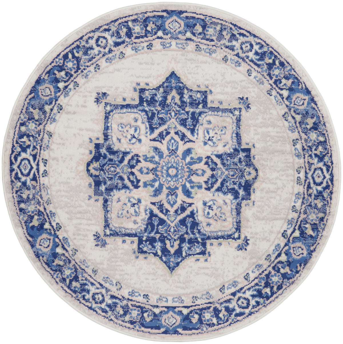 Whimsicle WHS03 Ivory Blue Rug