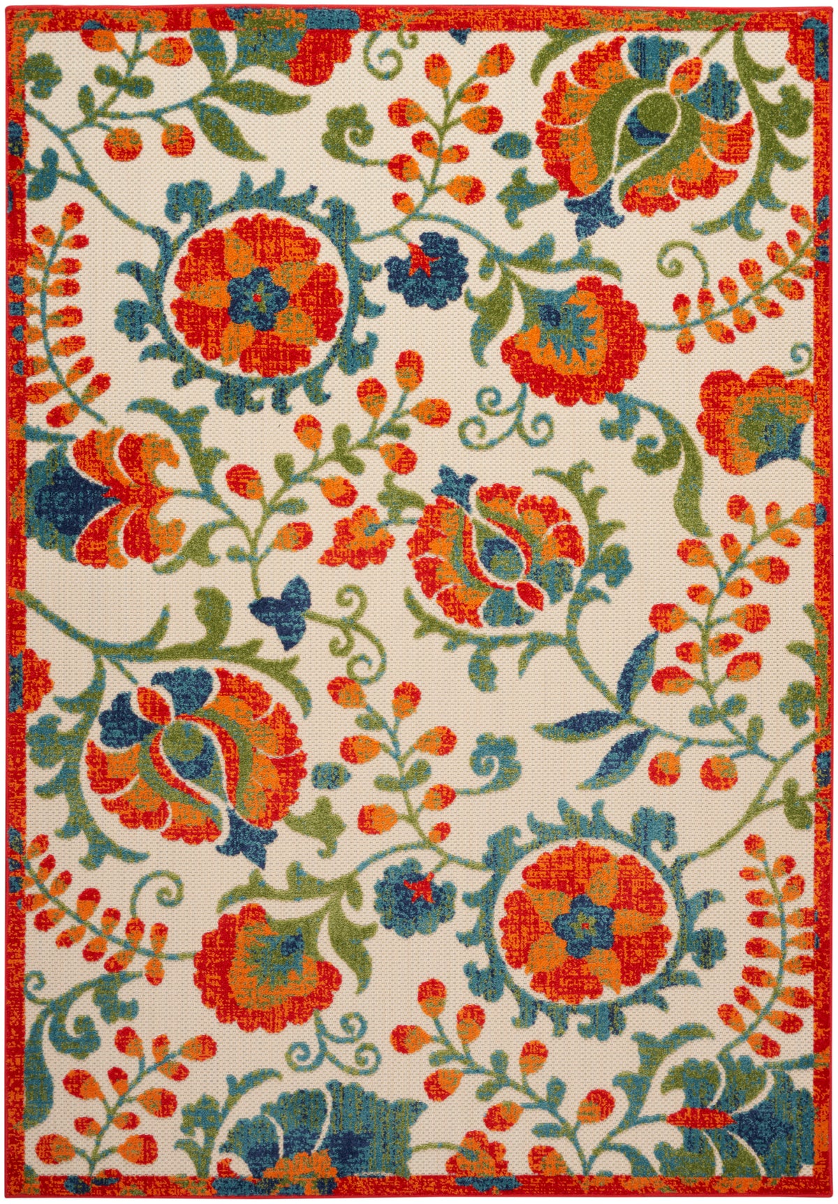 Aloha ALH17 Red Multicolor Rug