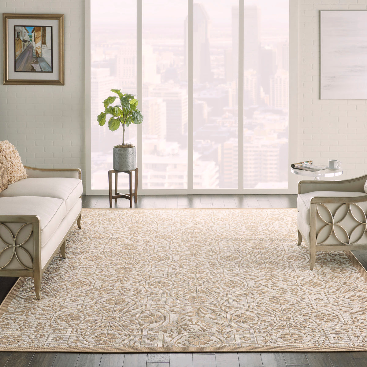 Aruba ARB02 Beige Cream Rug