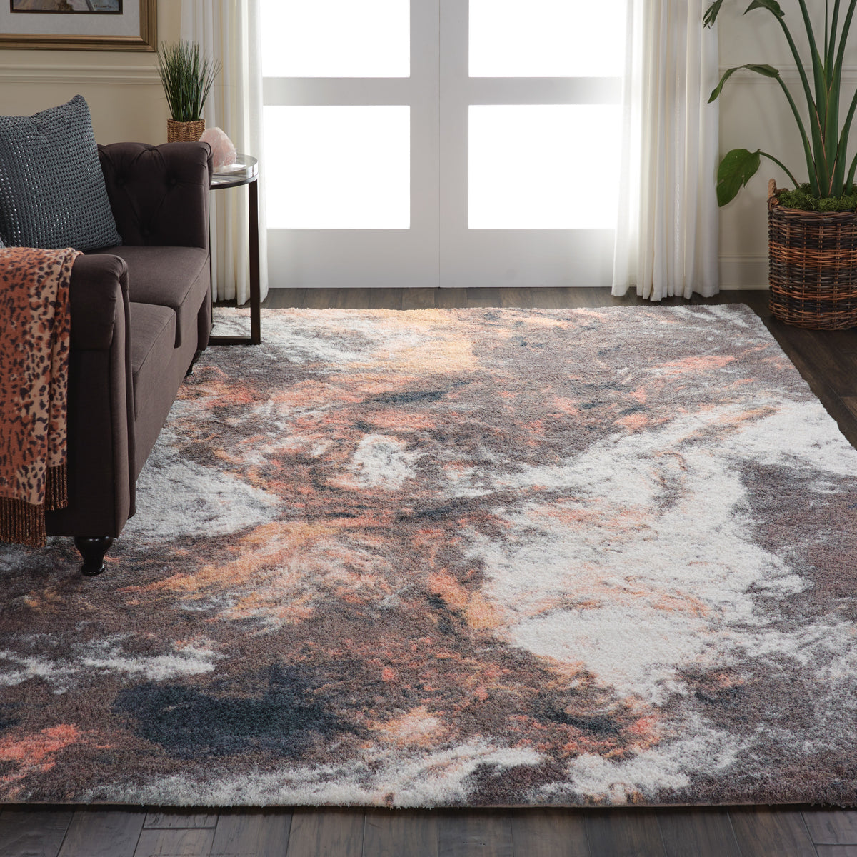 Corsica Shag CRC05 Blue Multicolor Rug