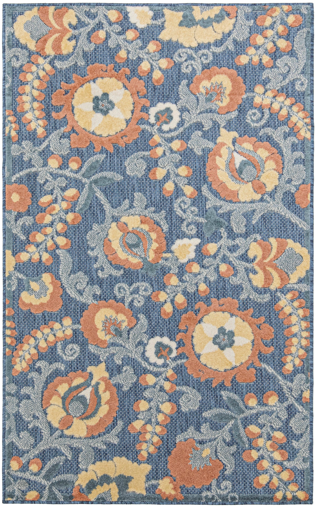 Aloha ALH17 Blue Rose Rug