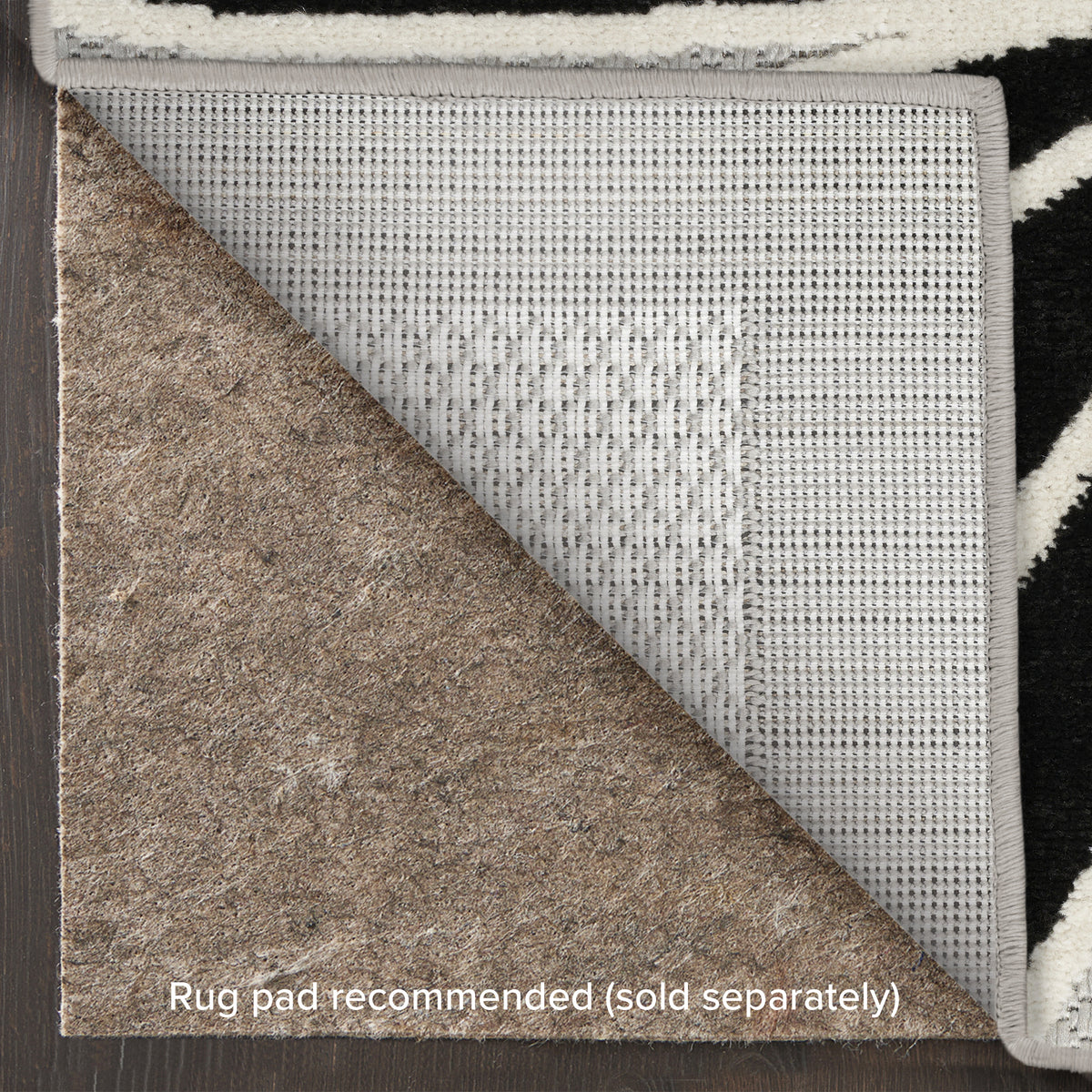 Aloha ALH33 Black White Rug
