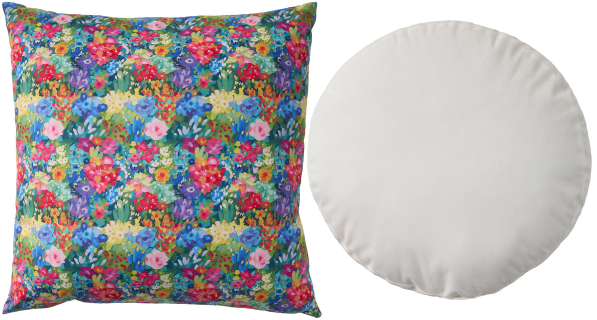 Plush Lines L9035 Multicolor Set of 2 Throw Pillow Set