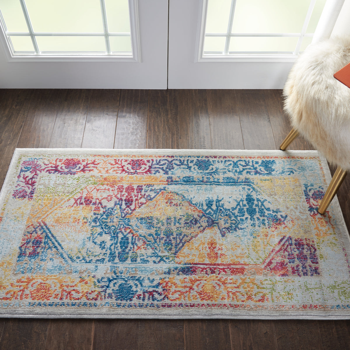 Ankara Global ANR04 Ivory Multicolor Rug