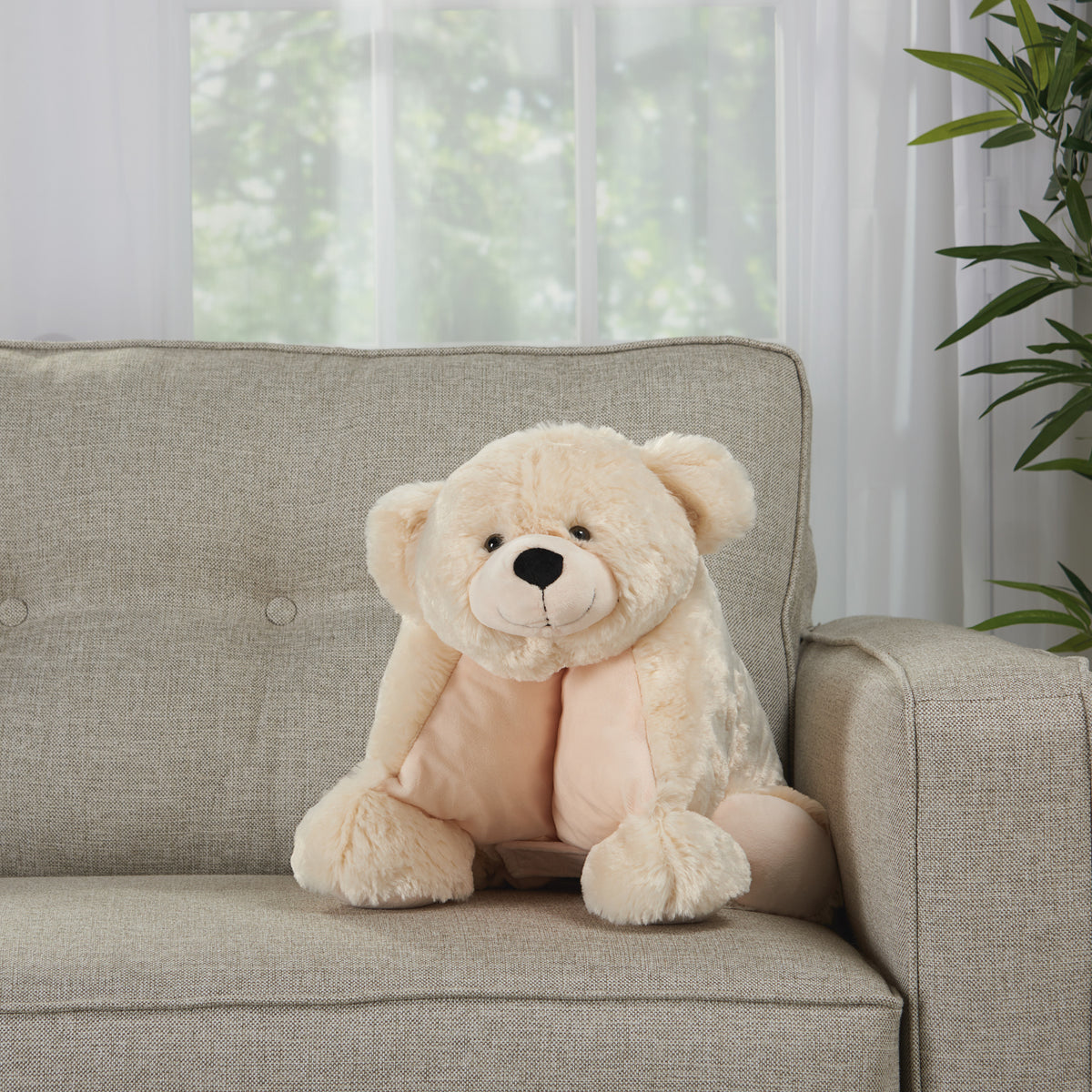 Plush Lines N0582 Ivory 18" x 22" Plush Animals
