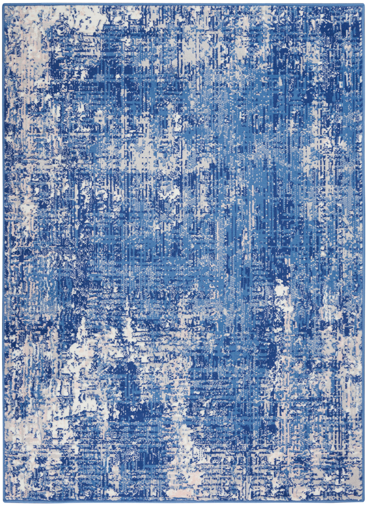 Whimsicle WHS08 Blue Ivory Rug