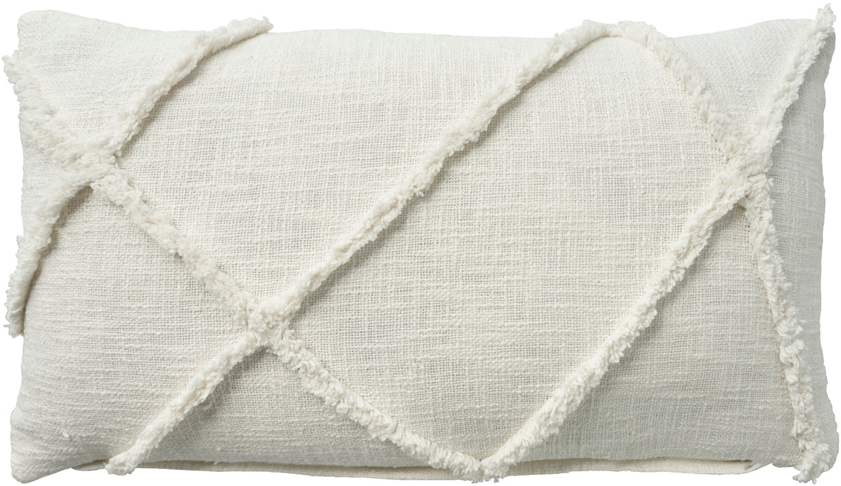 Lifestyle SH018 White 14" x 24" Throw Pillows
