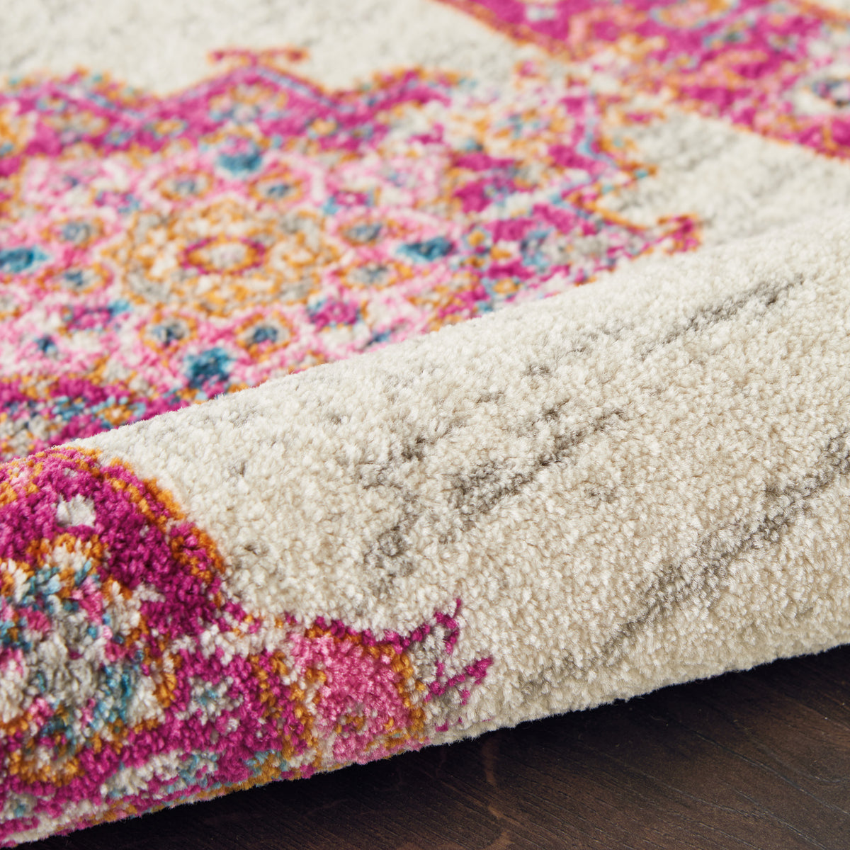 Passion PSN03 Ivory Fuchsia Rug