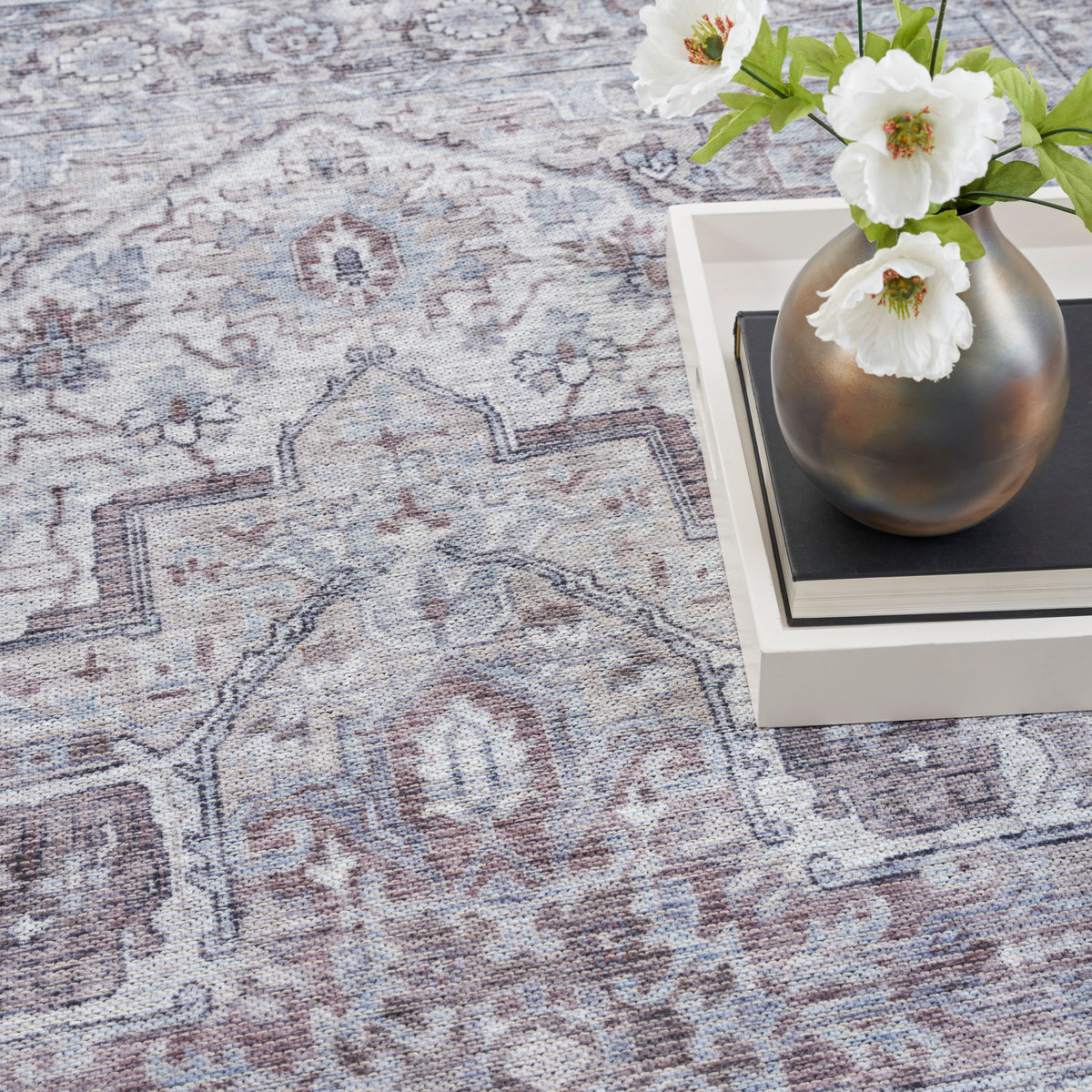 New Concept Washables SR101 Ivory Beige Rug