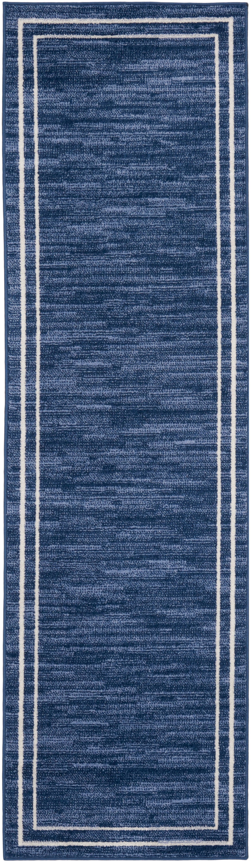 Nourison Essentials NRE02 Navy Ivory Rug