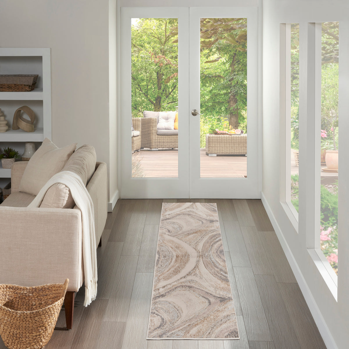 Splash BSK03 Cream Grey Rug