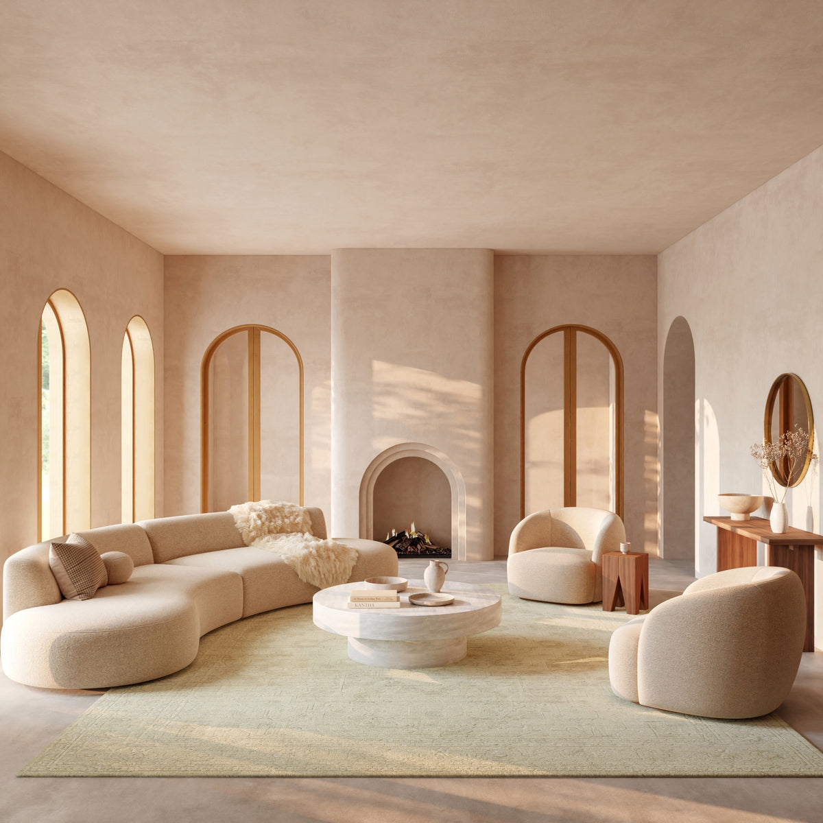 Ravello RVL02 Ivory Grey Rug
