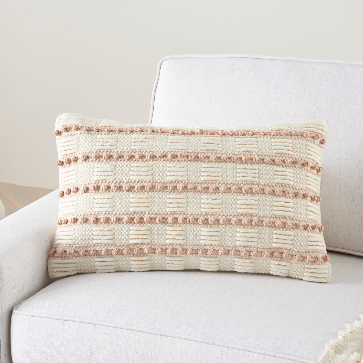 Lifestyle GC384 Blush 12" x 20" Throw Pillows